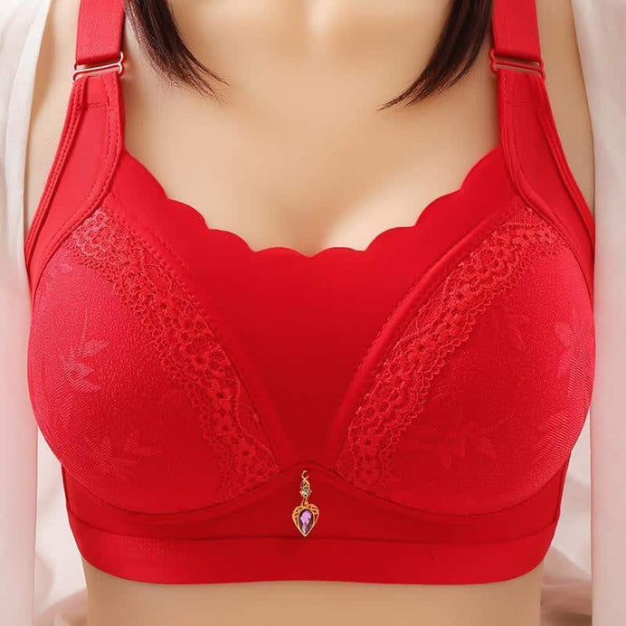 Comfort Sleeping Thin Gather Bra without Steel Ring