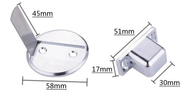 Invisible Magnetic Door Stop (Set of 2pcs)