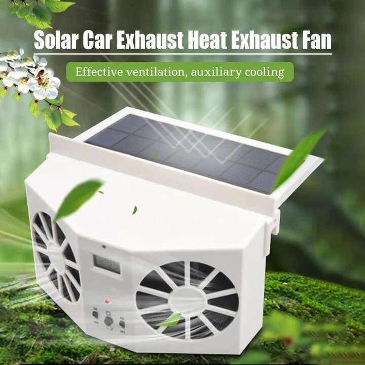 New Advanced Cool Solar Car Exhaust Heat Exhaust Fan!