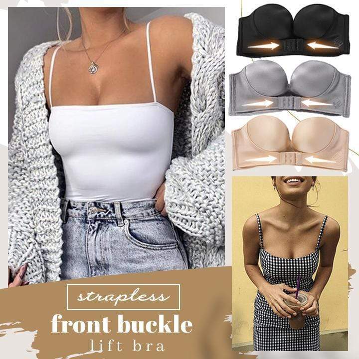2 in 1 Front & Back Buckles Anti-Slip Magical UpWing Invisible Bra