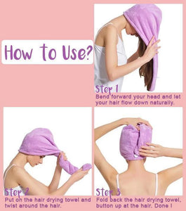 Magic Instant Hair Dryer Towel After Shower