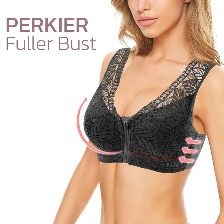【HealthLift Lymphvity】Front Zipper Perkier Breast Shape Bra