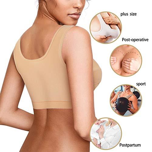 PEEHSS OFF-Adjustable Chest Brace Support Multifunctional Bra Front Closure  Bras Back Posture Support Wireless Sports Bra (S,Black) : Clothing, Shoes &  Jewelry 