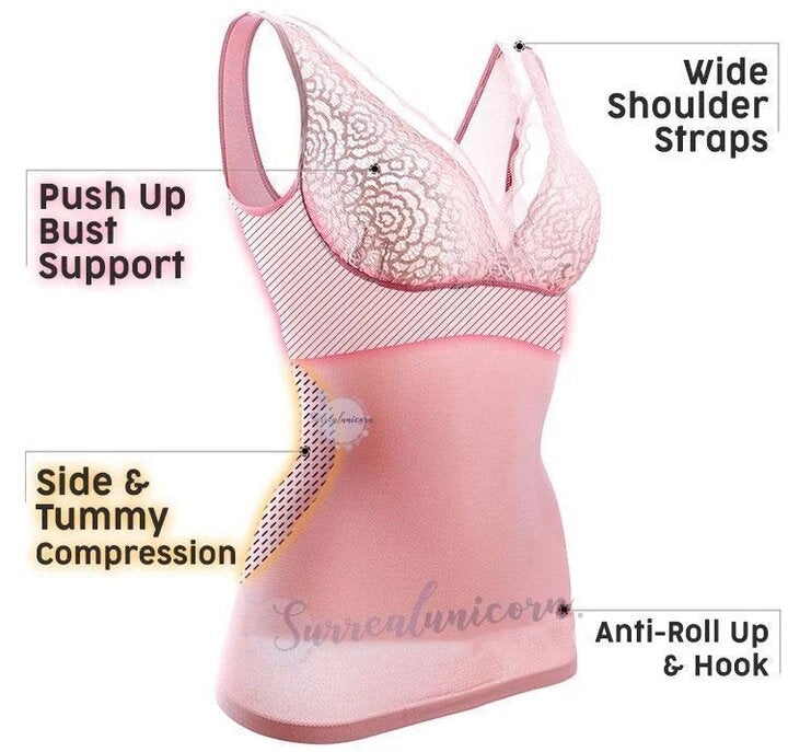 Sculpting Compression Lace Shaping Tank Top