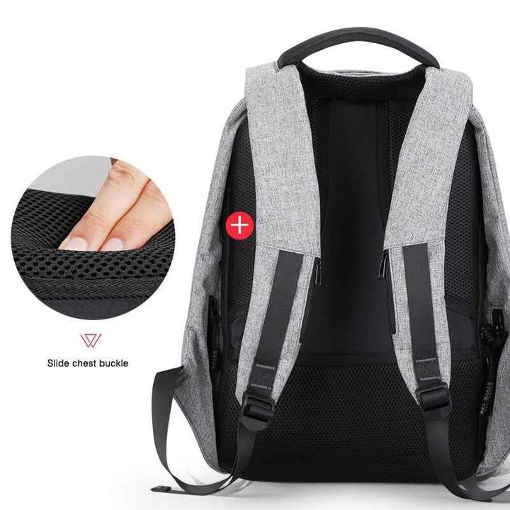 Multifunction Waterproof Anti Theft Unisex Outdoor Backpack with USB Charging Port