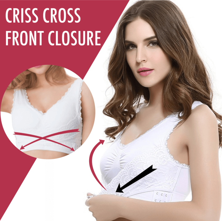 Instant Push-Up & Anti-Sagging Front Closure 3D Support Bra
