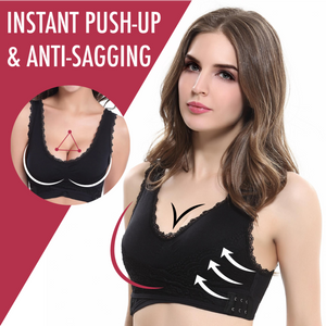 jiketai Front closure anti-sagging seamless bra for woman Push-up