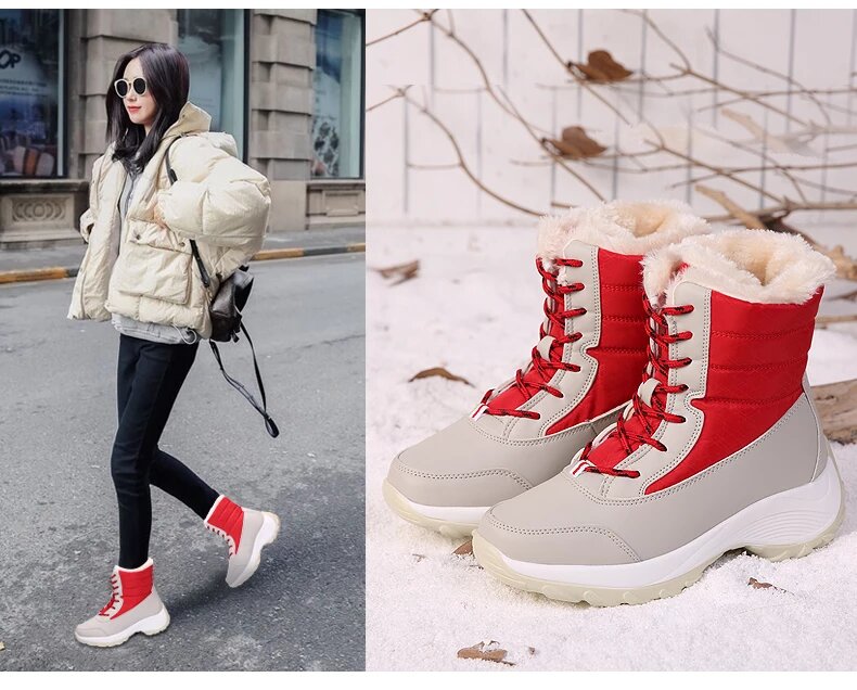 Women Thick Fur Snow Warm Boots "New 2019"