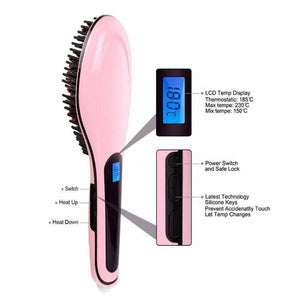 Hair Straightener Brush/Comb - Straighten Your Hair Simply and Quickly