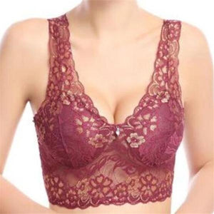 Extra Breathable Floral Wirefree Romance Lace Bra