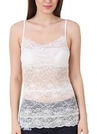 Women's Lightly Padded Spaghetti Strap Floral Net/Lace