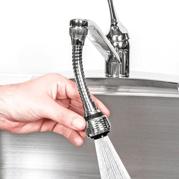 "Faucet Flex" - 360 Degree Faucet Extender With 2 Stream Settings