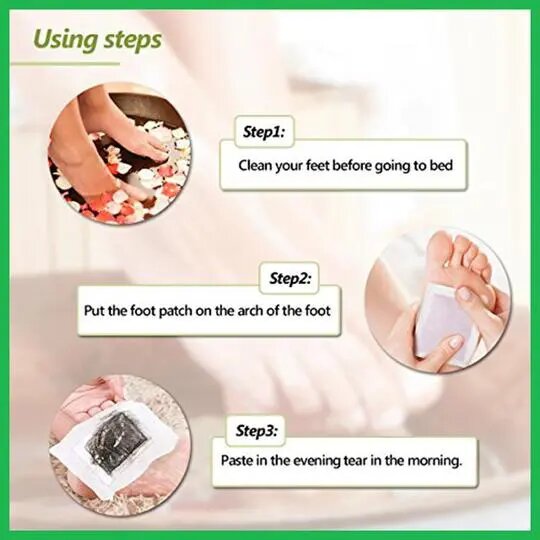 Organic Cleansing Detox Foot Pads (10 pcs)